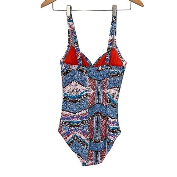 Sunseeker Australia Women's One Piece Swimsuit Blue White Red Patchwork 
Bohemia - Picture 3 of 11